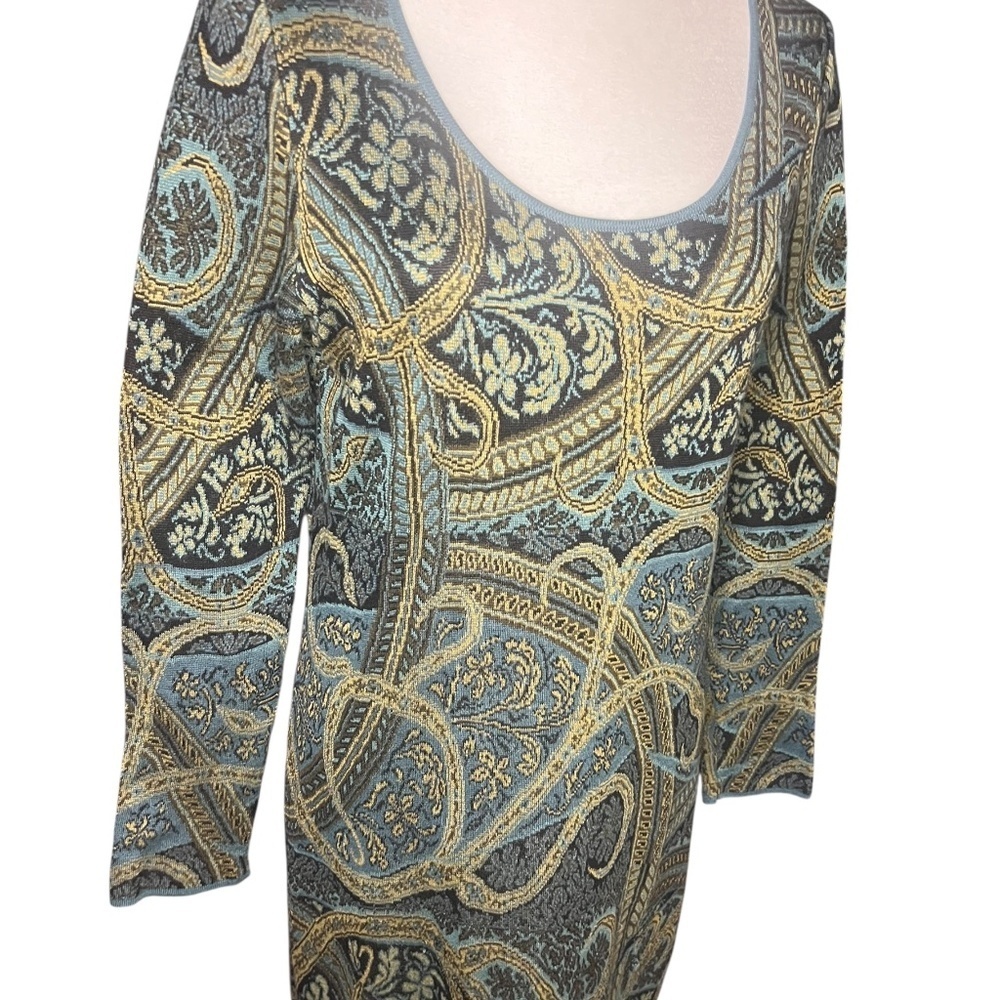 Peruvian Connection Kashmiri Sweater Dress Pima Cotton Medium - Picture 2 of 4